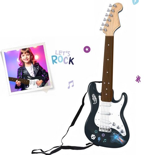 GUITARRA ELECTRICA THE ROCKIDZ CON LUZ Y SONIDO -RZ03 - Image 2