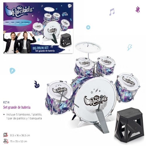 BATERIA GRANDE CON ASIENTO THE ROCKIDZ -RZ14 - Image 2