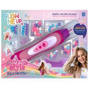 TRENZADOR DE PELO CON MOSTACILLAS GLOW ME UP -GL031