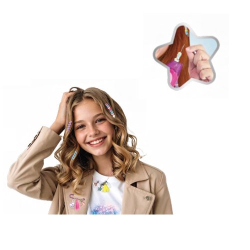 TRENZADOR DE PELO CON MOSTACILLAS GLOW ME UP -GL031 - Image 3