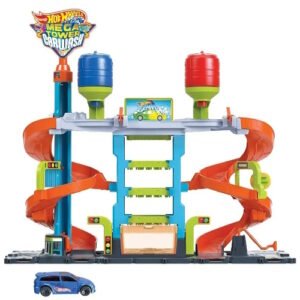 PISTA HOT WHEELS MEGA TORRE DE LAVADO CON AUTO -HDP05