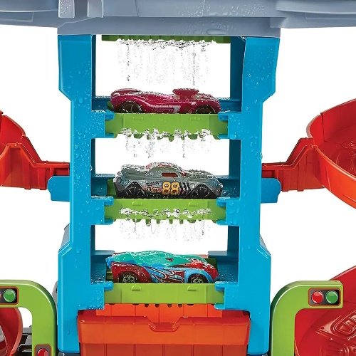 PISTA HOT WHEELS MEGA TORRE DE LAVADO CON AUTO -HDP05 - Imagen 4