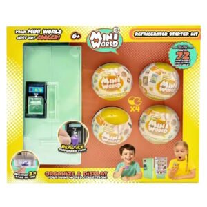 MINI WORLD HELADERA CON  4 CAPSULAS -2511006