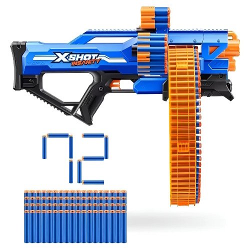 PISTOLA X SHOT INSANITY MAD MEGA BARREL BLASTER -7476 - Imagen 4