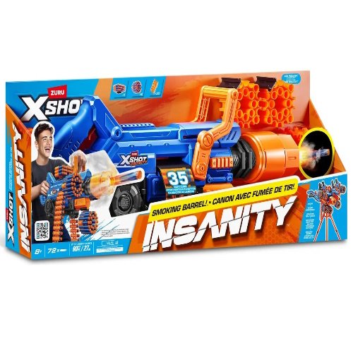 PISTOLA X SHOT BARREL INSANITY MOTORIZADA CON HUMO-7664 - Imagen 5