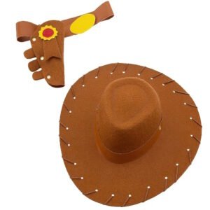 KIT DISFRAZ WOODY SOMBRERO CON CINTO Y PISTOLERA  -8400